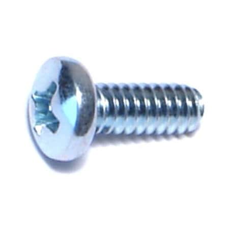 Midwest Fastener #6-32 x 3/8 in Phillips Pan Machine Screw, Zinc Plated Steel, 100 PK 07315